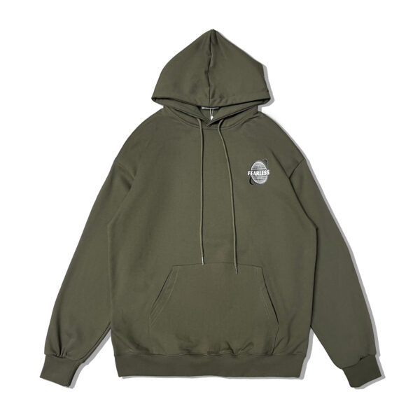 FEARLESS GARB LOGO TRACKSUIT HOODIE  - GREEN