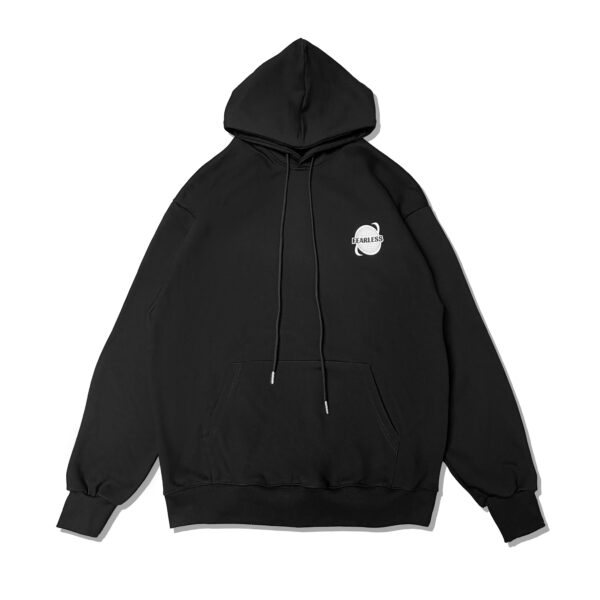 FEARLESS GARB LOGO TRACKSUIT HOODIE - BLACK