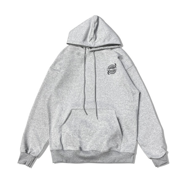FEARLESS GARB LOGO TRACKSUIT HOODIE - GREY