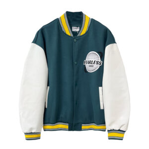 FEARLESS VARSITY JACKET - GREEN