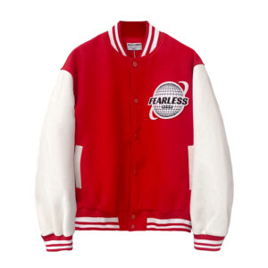 FEARLESS VARSITY JACKET - RED