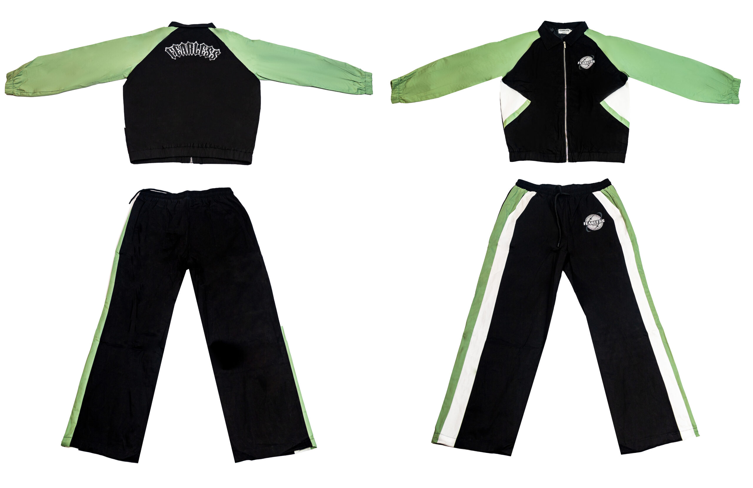 FEARLESS WIND COAT TRACKSUIT- GREEN/ BLACK